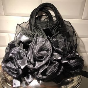 Evening Rosette Clutch Bag